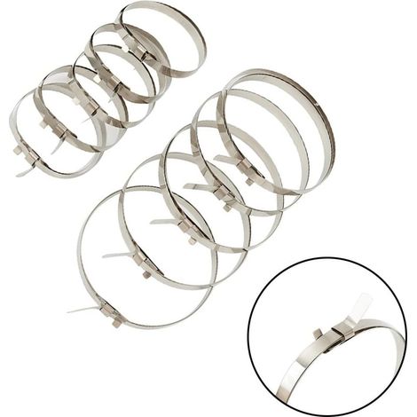 Complete 10 PCS Stainless Steel Boot Clips for Axle Joint with 5