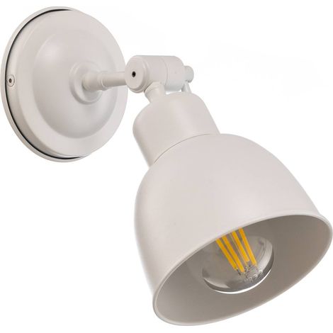 Euluna Lámpara de pared 'Emoti' en Blanco Metal