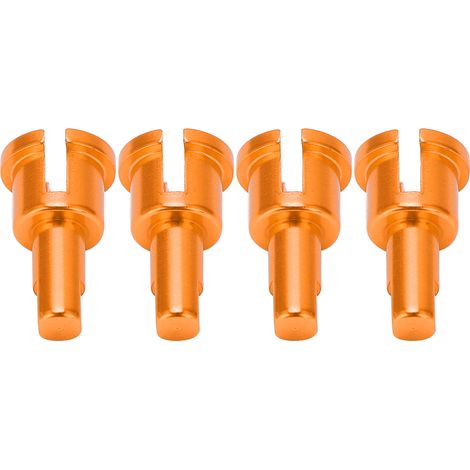4pcs Connecteurs de Coupelle Différentielle en Alliage d'Aluminium Résistants à l'Usure pour Voiture Télécommandée RC, Or (1/5)