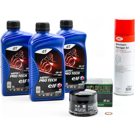 Kit Entretien Vidange pour BMW F 900 R (A2) de 2020 - ELF MOTO 4 PRO TECH 5w40 3L