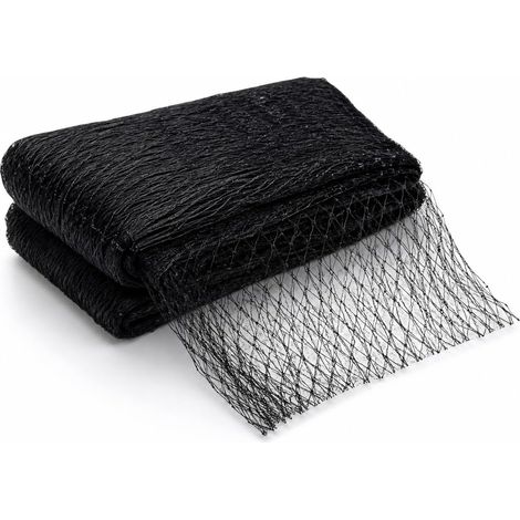 Filet Anti Oiseaux Exterieur 4m x 10m - Filet Voliere Protection Cultures Vergers Jardin, Noir en Polyéthylène Haute Densité Résistant aux UV et Déchirures, Réutilisable (1/5)