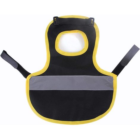 Gilet réfléchissant en maille de volaille pour animaux de compagnie (noir) (1/3)