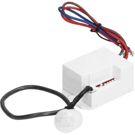 Mini detector de movimiento 120° / 360° con sensor crepuscular y temporizador, funciona con LED de mínimo 1W (1/4)
