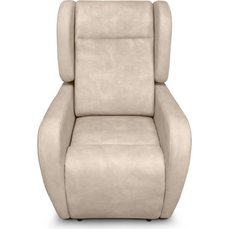 Fauteuil de relaxation LISE électrique et releveur en tissu imitation cuir - Beige (1/5)