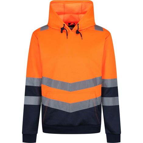 Regatta 188 60 Overhead Hoodie Orange Medium High Viz Hi Vis Hoody TRF663 188 60 (1/5)