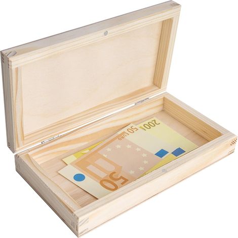 Boîte de Rangement pour Stylos en Bois 18 x 10 x 3,5 cm (1/5)