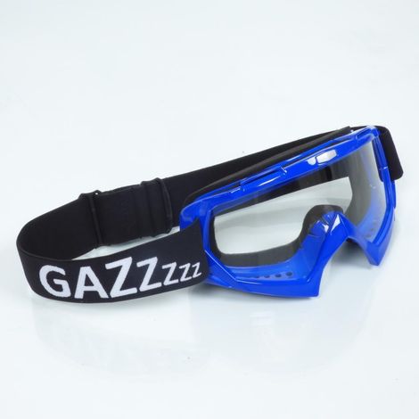 Lunette masque de moto quad bleu GAZ pour casque cross enduro