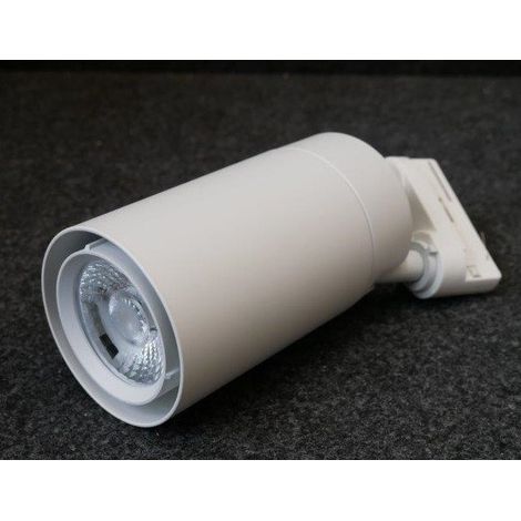 Projecteur LED 22W blanc orientable pour rail 3 allumages Ø 85x154mm 4000K 38° 230V dimmable IP20 RAFALE 2 (1/3)