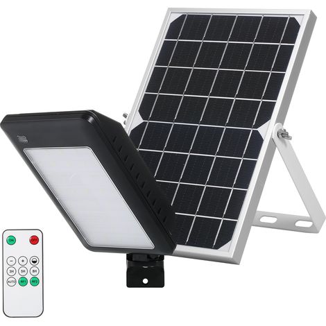 Farolas solares con detector de movimiento, activación automática del anochecer al amanecer, aplique exterior ultrabrillante con mando a distancia, temporizador de 3/5/8 horas y control de brillo. (1/5)