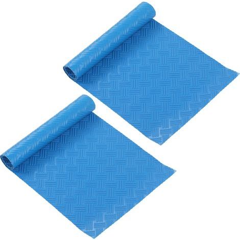 2 Tapis Échelle Piscine – Protection Caoutchouc Marchepied Sol Kit 60x24x0.1cm, Antidérapant Doux pour Pieds et Protection Liner (1/5)