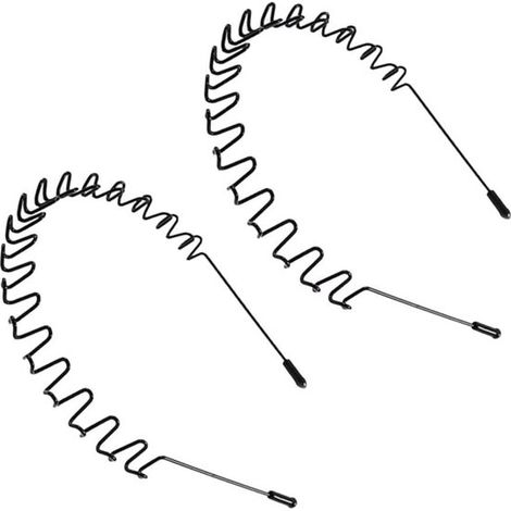 2 diademas metálicas, diadema ondulada, unisex, antideslizante, diadema elástica, para exteriores, deportes, yoga, maquillaje (1/4)