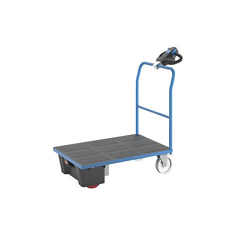 Carro de plataforma con accionamiento eléctrico  manija tubular