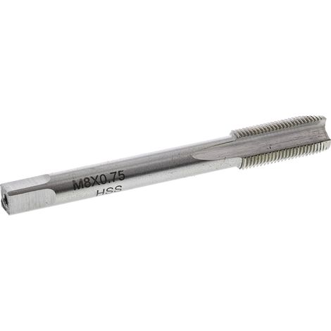 Taraud M8, pas de 0.75mm, Fin métrique, HSS ( Prix pour 1 ) (1/2)