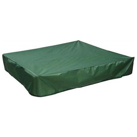 Couverture de bac à sable avec cordon de serrage, couverture carrée de bac à sable de plage anti-poussière, piscine à bac à sable étanche (1/5)