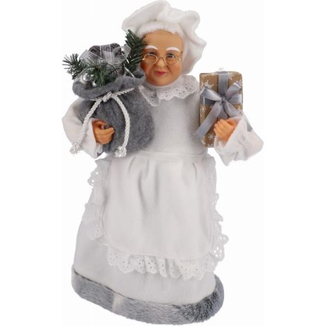 Lutin de Noël Mme Noël 40 cm (1/2)