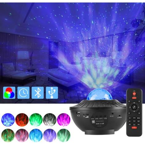 Filiyano – Projecteur d – 【BQ】Projecteur d'étoiles MEROUS, LED, USB, Bluetooth, Lumière à motifs musicaux (1/4)