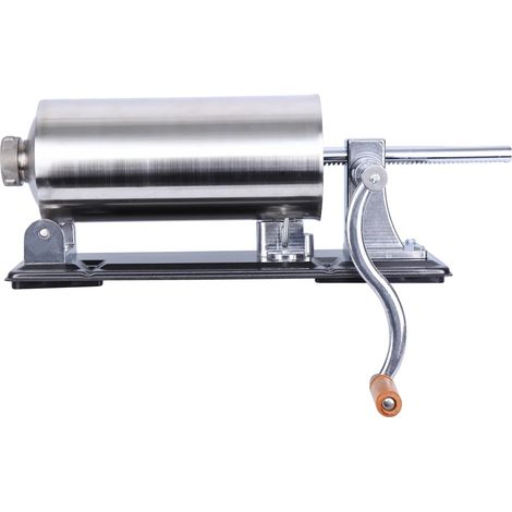 Wurstfüller, 4,8L Fassungsvermögen, Edelstahlkonstruktion, Silber (1/2)
