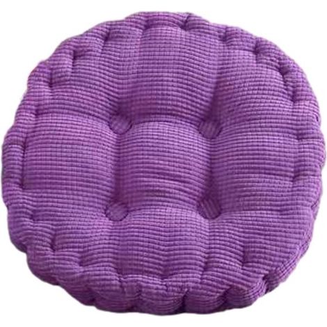 Coussin de chaise - Tapis de sol épais - Coussin d'extérieur pour chaises et bancs de jardin - 45 x 45 cm - Violet (1/5)