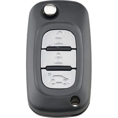 Schlüsselgehäuse für Renault, Schlüssel für Renault Clio, Vivaro, Master, Traffic, Kangoo, Megane, Laguna, Modus, Renault Clio Schlüsseletui, Renault Modus Schlüssel – 3 Tasten (1/5)