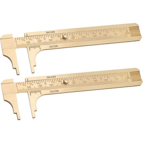 VALICLUD - Pied à coulisse en laiton double échelle (lot de 2) (1/5)