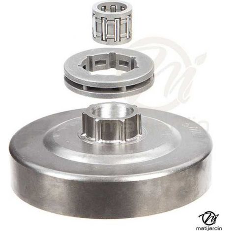 Pignon à bague pour tronçonneuse Alpina.325". 7 dents. Hauteur cloche 9,4 mm (1/5)