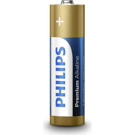Philips LR6M4B 10 Batterie alcaline AA 1,5 V confezione da 4