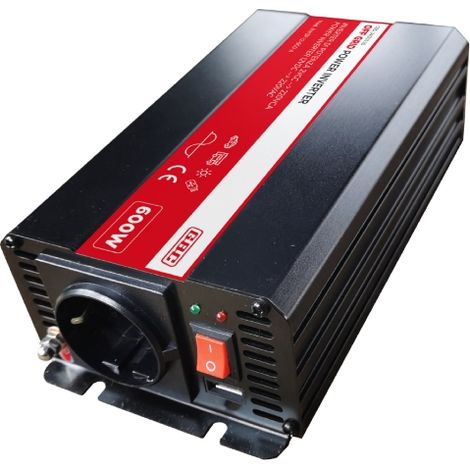 INV3P-12-600-A KX0600/24 IRP600-24 INVERTER SINUSOIDALE PURA 600W Input 24V DC Output 220V AC