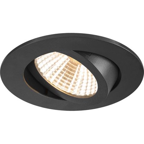Spot encastré NEW TRIA® 68 intérieur rond orientable noir LED 83W - SLV - 1007386 (1/3)