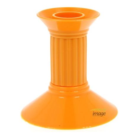 Portacandele in plastica da 10 cm, 1 pezzo, arancione