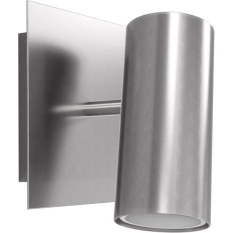 Applique moderno lampadari bartalini olocaro 1 gu10 led orientabile metallo, finitura metallo cromo spazzolato (1/5)