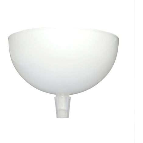 Pavillon cache-fils métal rond blanc diam.100mm, serre câble inclus - Tibelec