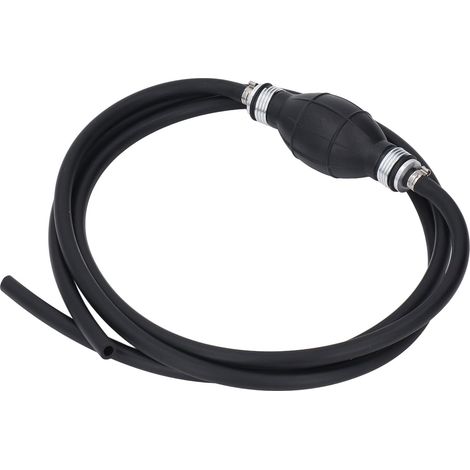 Pompe de Transfert de Carburant Manuelle, Pompe à Bille de Grand Diamètre à Tuyau élevé, à Tuyau en Caoutchouc NBR avec Conception Durable, Idéale pour l' et l'eau de Carburant de Moto de (1/4)