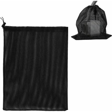Sacs de pompe, sacs filtrants de pompe, sacs filtrants de pompe de bassin, sacs de pompe, accessoires de filtre de pompe à eau domestique (4131 cm, noir) (1/5)