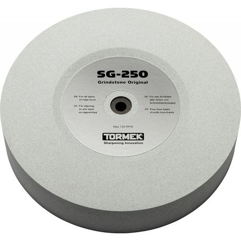 Schleifscheibe a aiguiser 250mm – Granulometrie 220 – Scharfen efficace fur stahl rapide und carbone – Kompatibel Tormek T-8 - SG-250