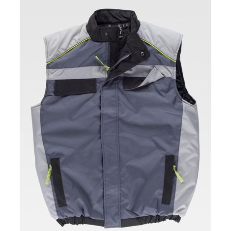 Chaleco Future 3585FW | L - Gris Oscuro+Gris Claro+Negro
