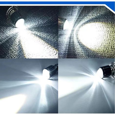 Ampoule LED pour feu arrière de voiture, feu stop, haute luminosité, économie d'énergie, BA20D, blanc/jaune bicolore (1/4)