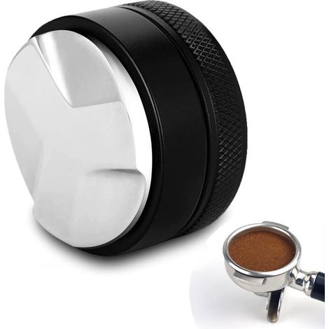 Ecleanfy - Presse à expresso, acier inoxydable 304, 58 mm, outil de nivellement du café moulu (1/5)