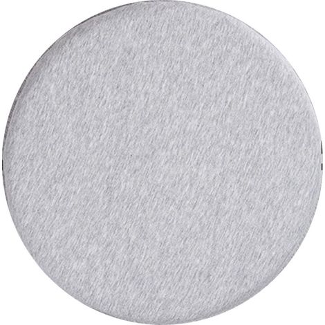 Coussin rond de style pouf, amovible et lavable, confortable, en mousse à mémoire de forme, pour salon et salle à manger, couleur gris clair, 40x40x4,5 cm/15,7x15,7x1,8 pouces. (1/5)