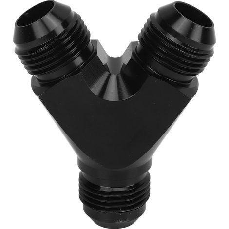 Coupleur Union raccord séparateur revêtement anodisé noir étanche Y adaptateur universel pour tuyau de carburant 10AN (1/5)