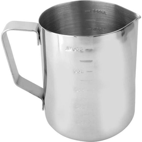 Edelstahl Schmelztopf 550ml mit Griff und Skala für Kerzenherstellung (1/5)