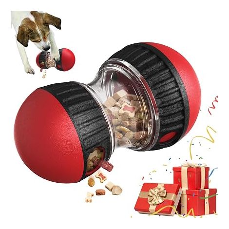 Intelligence Dog Toy – Slow Feeder Improving Digestion Fun Occupation Toy – Red (1/5)