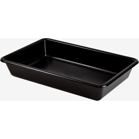 Bac Plat en ABS Noir - Gilac (1/4)
