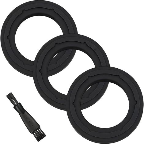 3 Replacement Gaskets with 1 Cleaning Brush, Blender Seals, Silicone Blender Gasket, Kitchen Care Accessories (1/5)