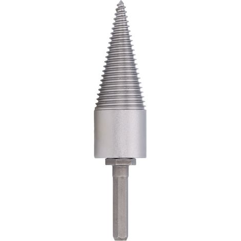 Mèche à bois fendue, embout hexagonal, perçage robuste pour bûches et bois de chauffage