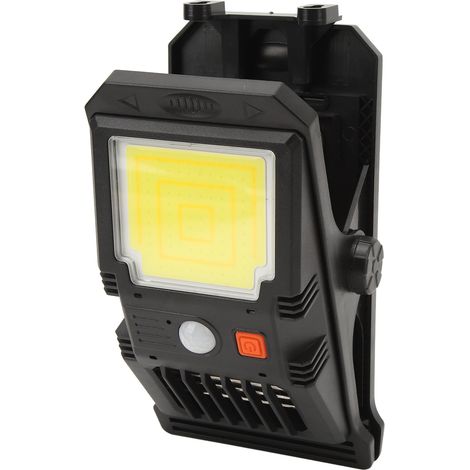 Lampe murale solaire à pince avec détecteur de mouvement, étanche et portable, anti-insectes, LED COB, pour cour extérieure (1/5)