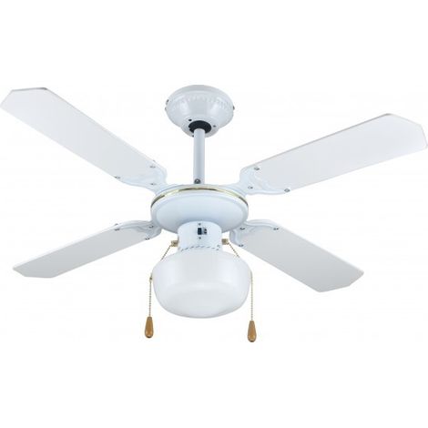 ZEPHIR ZEPHIR Ventilateur de plafond 4 pales 107 cm Blanc