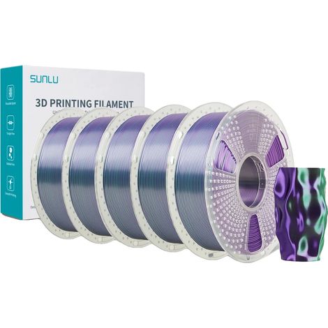 Filamento PLA PLUS effetto seta, 5 kg, atossico, diametro 1,75 mm (1/2)