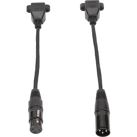 2 câbles XLR3 femelle vers RJ45 Plug and Play pour équipement studio et éclairage LED (1/5)