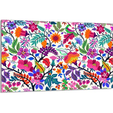 Glasherdplattenschutz 80x52 Blumen