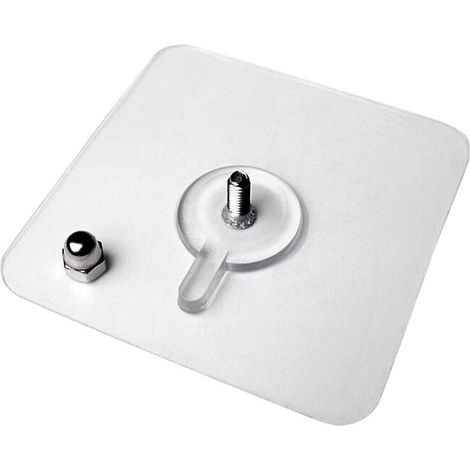 Selbstklebende Wandhalterung mit Nagel-Schraubkleber für Bad und Küche, 14 mm (1/4)
